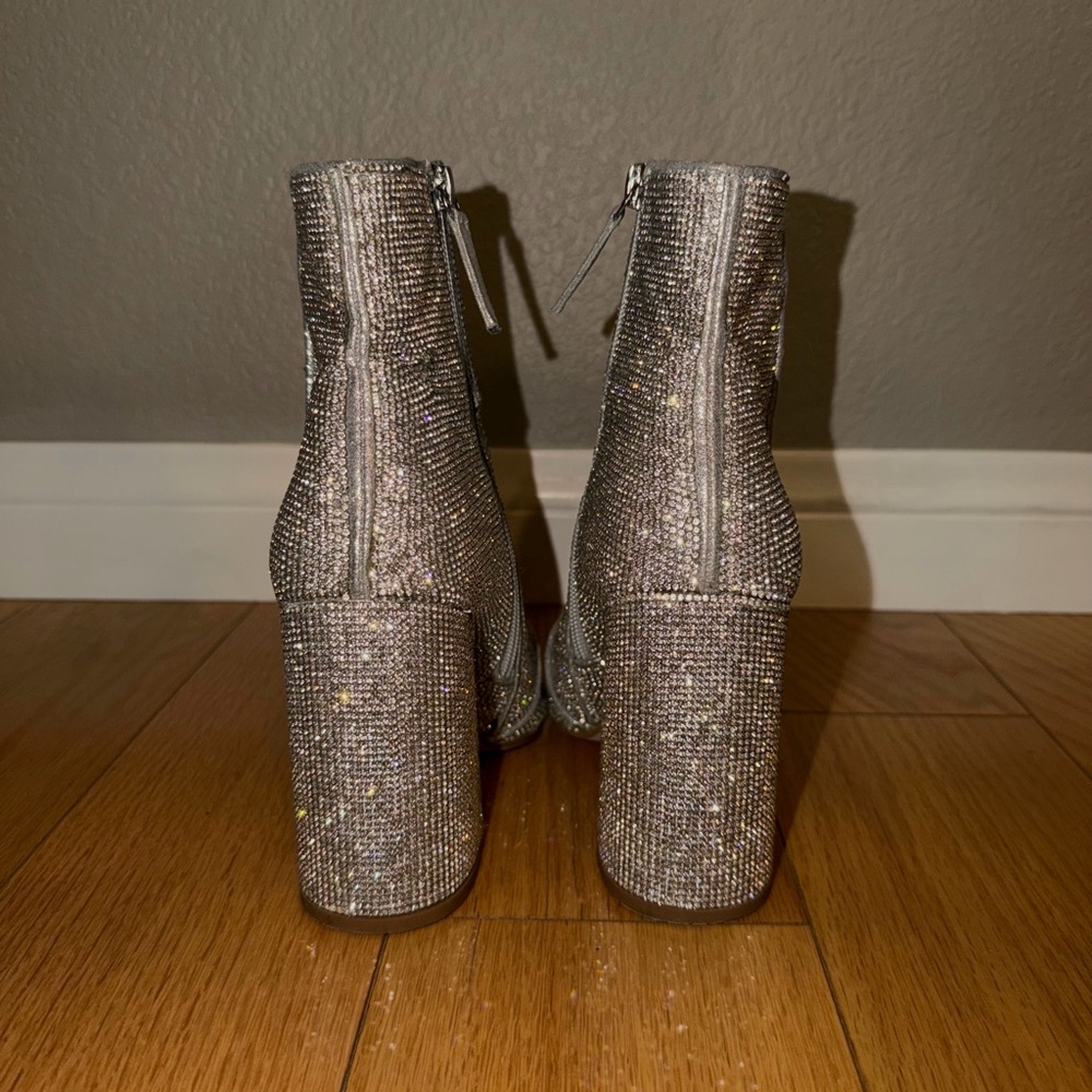Women’s Steve Madden Rhinestone Booties - Picture 2 of 3